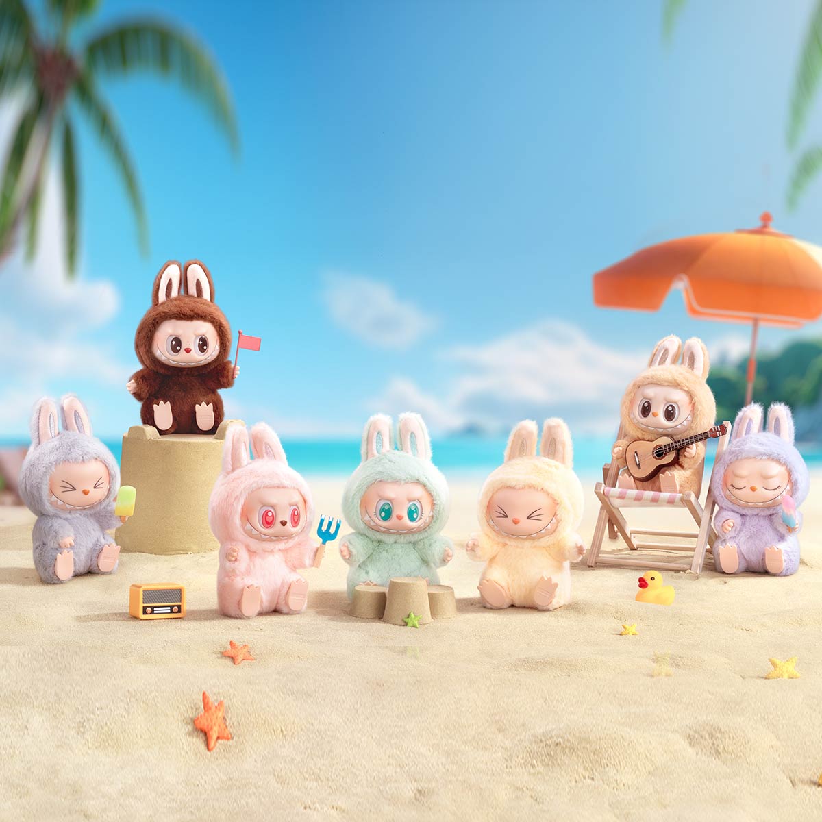 POP MART THE MONSTERS Have A Seat Series Vinyl Plush Pendant Blind Box