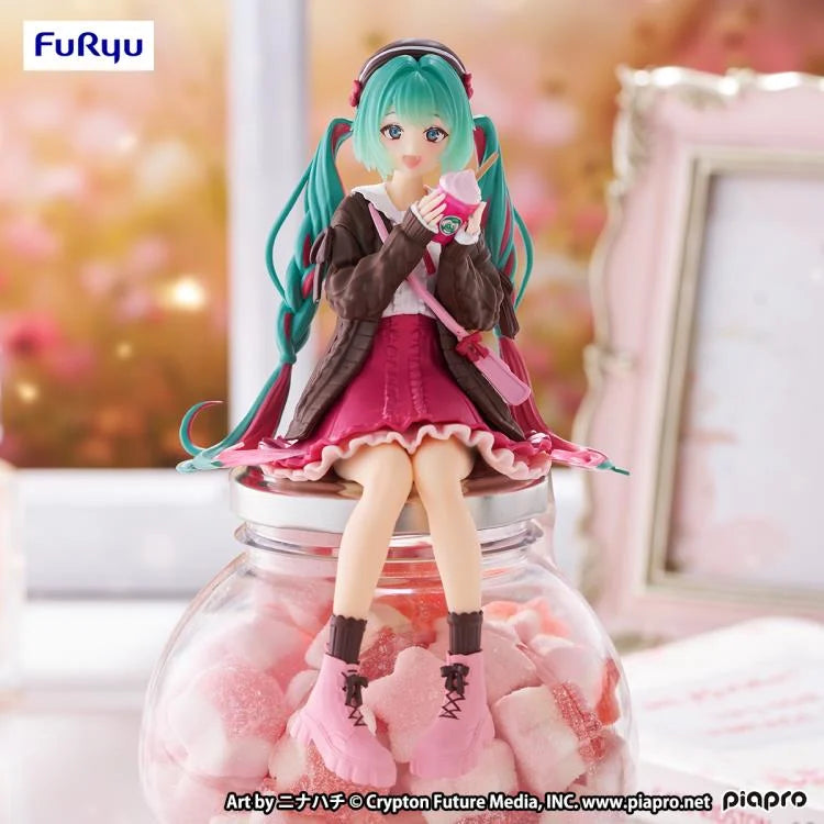FuRyu Hatsune Miku Noodle Stopper Figure - Autumn Date Pink Ver.
