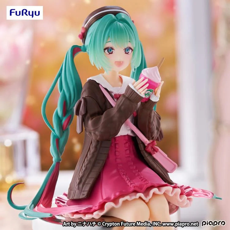 FuRyu Hatsune Miku Noodle Stopper Figure - Autumn Date Pink Ver.