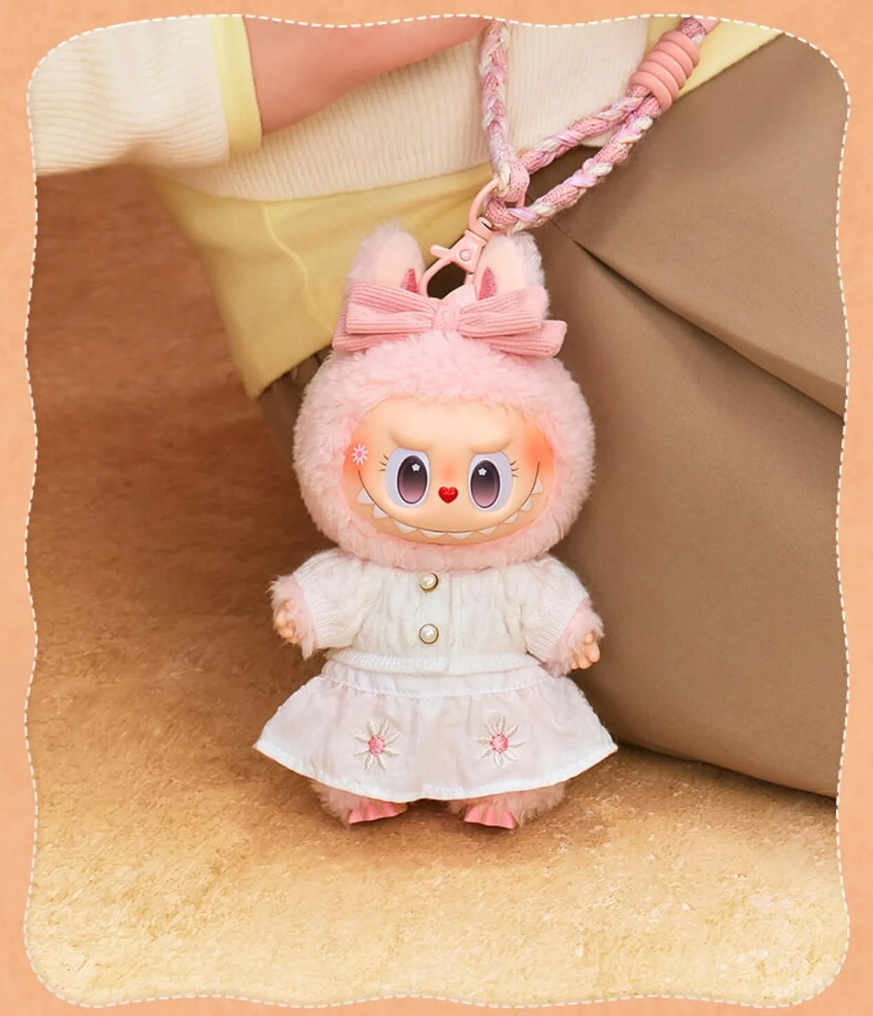 POP MART THE MONSTERS MOKOKO Fall Into Sweaters Series Plush Pendant