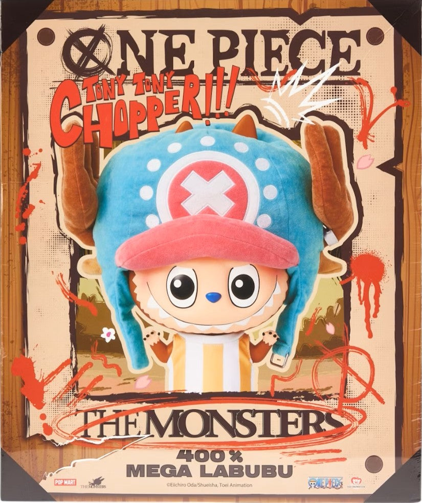 POP MART THE MONSTERS 400% Mega Labubu x One Piece Tony Tony Chopper